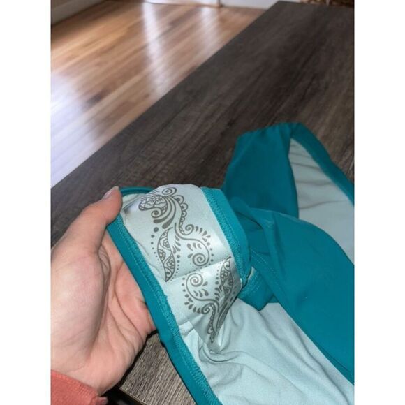 PrAna NWT UPF 50+ Lavana Bathing Suit Bottom Teal Dragonfly XL - Picture 3 of 5